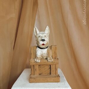 Syroco Wood Westie Brush‎ Holder